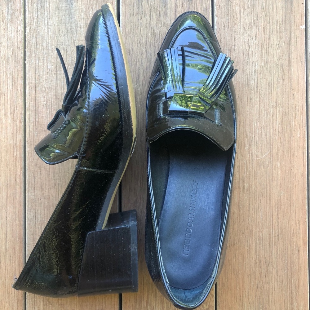 Rebecca Minkoff Black Healed Loafers